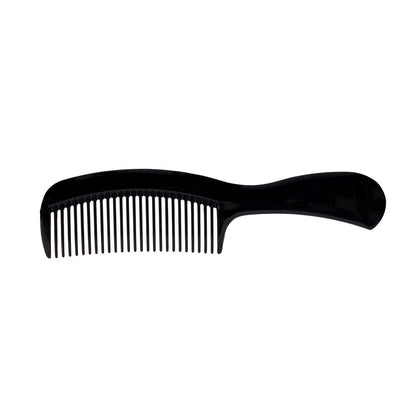 Comb with Long Handle, Black, 6½