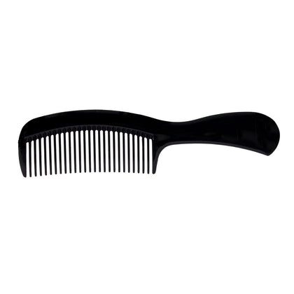 Comb with Handle, Black, 8 5/8