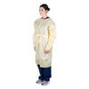 Isolation Gown, Level 2, Thumbloop Wrists, Universal Size, Yellow, 10/bg, 10 bg/cs