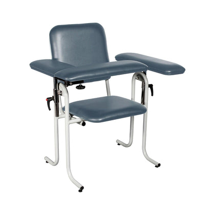 Blood Draw Chair with Flip Up Arm, Upholstered, Seat Dimensions: 18