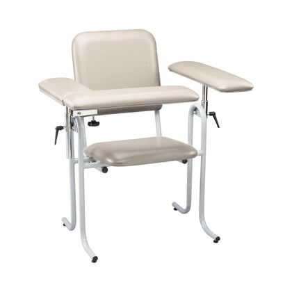 Blood Draw Chair with Flip Up Arm, Upholstered, Seat Dimensions: 18