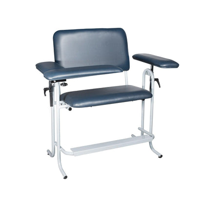 Blood Draw Chair with Flip Up Arm, Wide, Upholstered, Seat Dimensions: 32