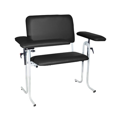 Blood Draw Chair with Flip Up Arm, Wide, Upholstered, Seat Dimensions: 32