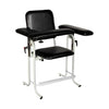 Blood Draw Chair, Steel Frame, 500 lb Weight Capacity, Tall, Upholstered, Black (DROP SHIP ONLY)