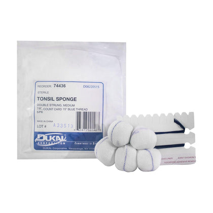 Double Strung Tonsil Sponge, 15