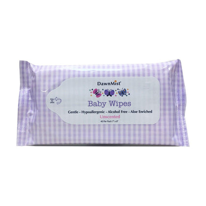 Baby Wipes, Unscented, 7