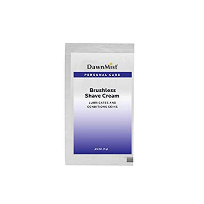 Shave Cream, Brushless, .125 oz Single Use Packet, 200/bg, 10 bg/cs