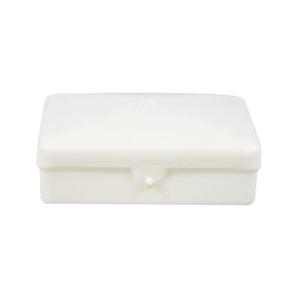 Soap Box, Plastic with Hinged Lid, Ivory, Holds Up to #5 Bar, 1/pk, 100/cs