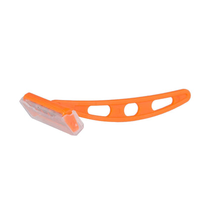 Security Shield® Razor, Single Edge, Single Blade, Short Orange Handle, 500/bx, 4bx/cs