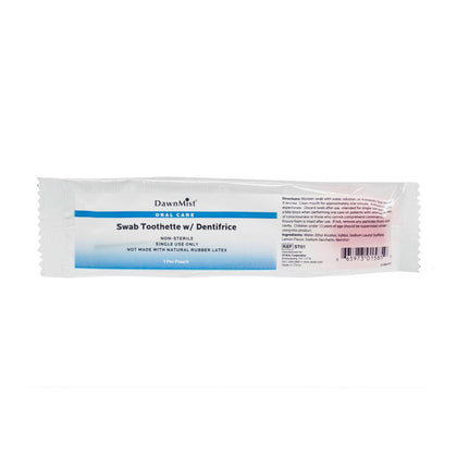 Toothette Swab w/ Dentrifice (Mint), 1/pk, 250 pk/bx, 4 bx/cs