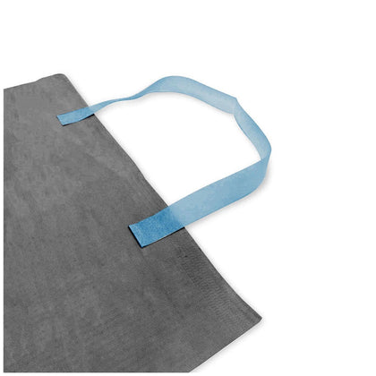 U-HOLD™ Stretchable Paper Bib Holders, Single Use, Blue, 250/bx, 30 bx/cs