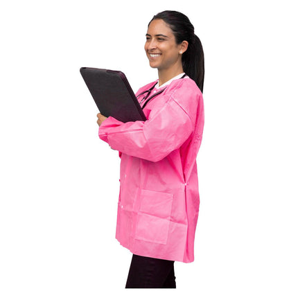 FitMe Lab Jackets, Medium, Raspberry Pink, 10/bg