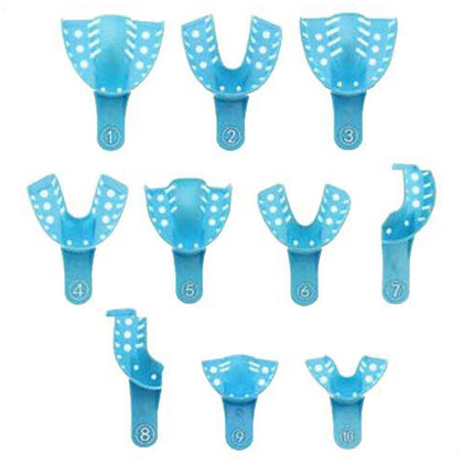 BLU-TRAY Impression Trays, Perforated, Small Upper #5, 12/bg