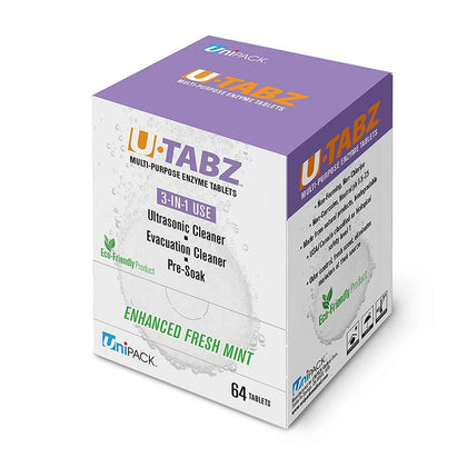 U-TABZ Ultrasonic Enzymatic Tablets, 64/bx, 10 bx/cs