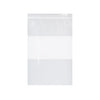 Zip Bag, Clear with White Block, 2 mil, 13" x 15", 1000/cs