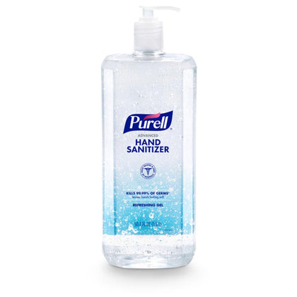 PURELL® Advanced Hand Sanitizer, Refreshing Gel, 1.5L Pump Bottle, Clear, 4/cs (Item is considered HAZMAT and cannot ship via Air or to AK, GU, HI, PR, VI)