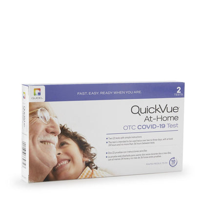 QuickVue At-Home OTC COVID-19, 2 test/kit (Products cannot be sold on Amazon.com or any other 3rd party platform) (Short-Dated, Minimum Expiry Lead is 90 Days) (Orders are Non-Cancellable; Item is Non-Returnable)