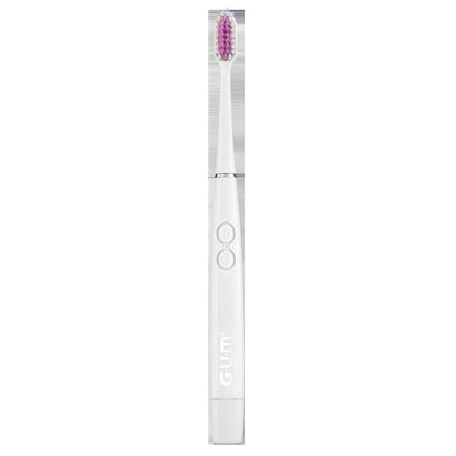 GUM® Sonic Power Toothbrush, White Handle, 4/pk