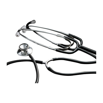 Teaching Dual Head Stethoscope, Aluminum, Black, 2HD, 22