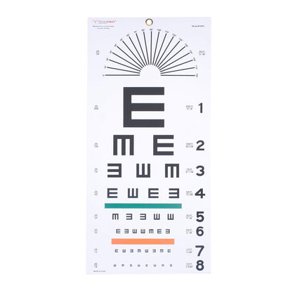 Eye Test Chart, Tumbling E, 22