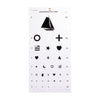 Kindergarten Eye Chart 20 ft, Non-Reflective Matte Finish, 22" x 11"