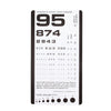 Pocket Eye Chart, Use at 14", Provides 20/800 Distance, Laminated Plastic, 6Â½" x 3Â½"