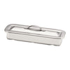 Instrument Tray, with Strap Handle, 8Â½" x 3" x 1Â½", Stainless Steel