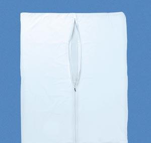 Post Mortem Bag, White, Straight Zipper, 3 White Tags, 10/cs