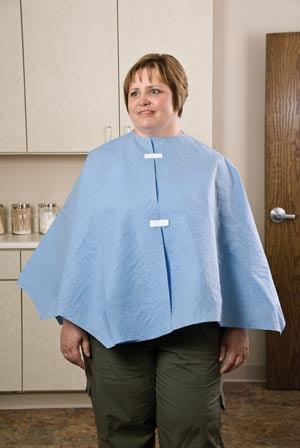 Exam Poncho, Extra Coverage, Blue, 56