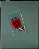 Collection Bag, 6" x 6", Zip Closure, Biohazard Black/ Red Print, 1000/cs (90 cs/plt)