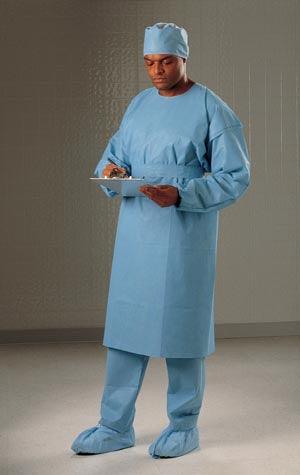 Cover Gown, Blue, X-Large, 100/cs