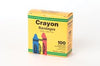 Crayola Bandages, Â¾" x 3" Strips, Latex Free (LF), Assorted (red, yellow & blue), 100/bx, 12 bx/cs