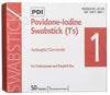 PVP Iodine Prep Swab 1s, 1/pk, 50 pk/bx, 10 bx/cs (52 cs/plt)