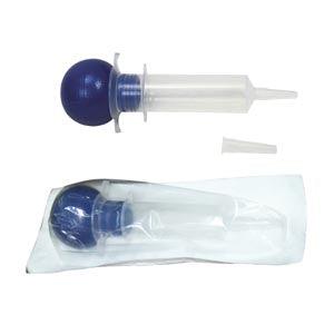 Bulb Irrigation Syringe, 60cc, Catheter Tip with Tip Protector, Sterile, Packaged in Poly Pouch, 50/cs