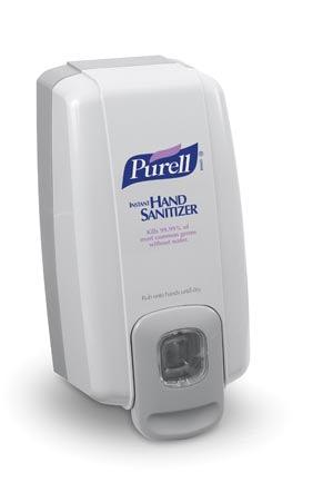 Purell® NXT® Space Saver™ Dispenser, Push-Style, for Purell® Hand Sanitizer Gel, 1000ml, Grey, 6/cs