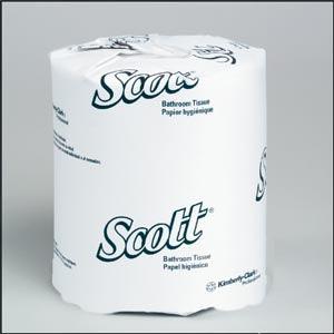 Scott Standard Roll Bathroom Tissue, 1-Ply, 1210 sheets/rl, 80 rl/cs