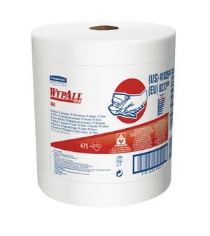 WYPALL X80 Jumbo Roll Shop Towels, White, 12½