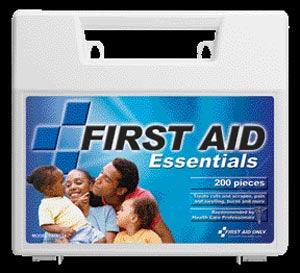 First Aid Kit, 200 Piece, Plastic Case, 12/cs (DROP SHIP ONLY - $150 Minimum Order)