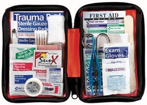 Outdoor First Aid Kit, 107 Piece, Fabric Case, 6/cs (DROP SHIP ONLY - $150 Minimum Order)