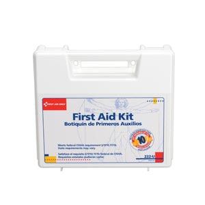 10 Person First Aid Kit, Plastic Case w/ Dividers (DROP SHIP ONLY - $150 Minimum Order)