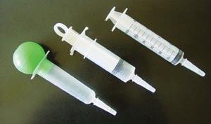 Syringe Bulb, Ring-Top, Latex Free (LF), 60cc, 100/cs