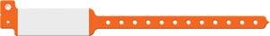 Wristband, Adult/ Pediatric, Imprinter Vinyl, Custom Printed, Neon Orange, 500/bx