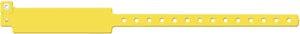 Wristband, Adult, Write-On Vinyl, Yellow, 500/bx