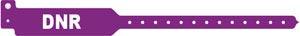 Wristband, Adult, Tri-Laminate, DNR, Purple, 500/bx