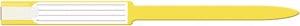 Wristband, Adult, Insert, Self Adhesion, Sealing, Soft Vinyl, Yellow, 250/bx