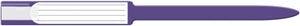 Wristband, Adult, Insert, Self Adhesion, Sealing, Soft Vinyl, Purple, 250/bx