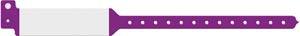 Wristband, Adult, Imprinter Tri-Laminate, Custom Printed, Purple, 500/bx