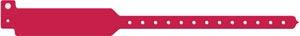 Wristband, Adult, Write-On Tri-Laminate, Custom Printed, Cranberry, 500/bx