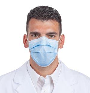 High Filtration Ear Loop Mask, Blue, 40/bx