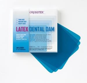 Dental Dam, Medium, Blue, 6